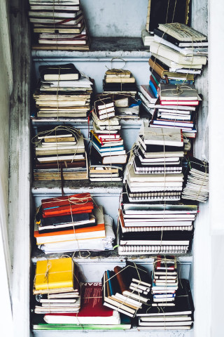 Stack of notebooks